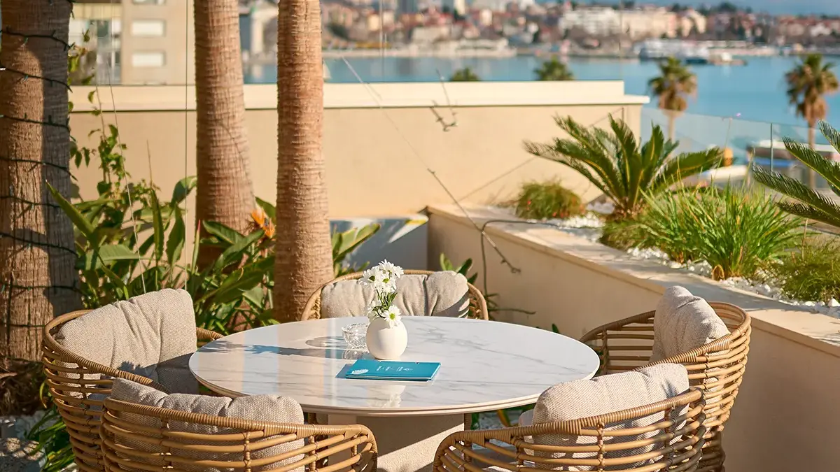 View from the hotel terrace to Split City Centre