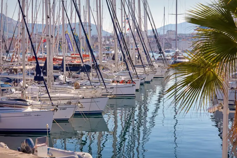Boats in the ACI Marina, Split